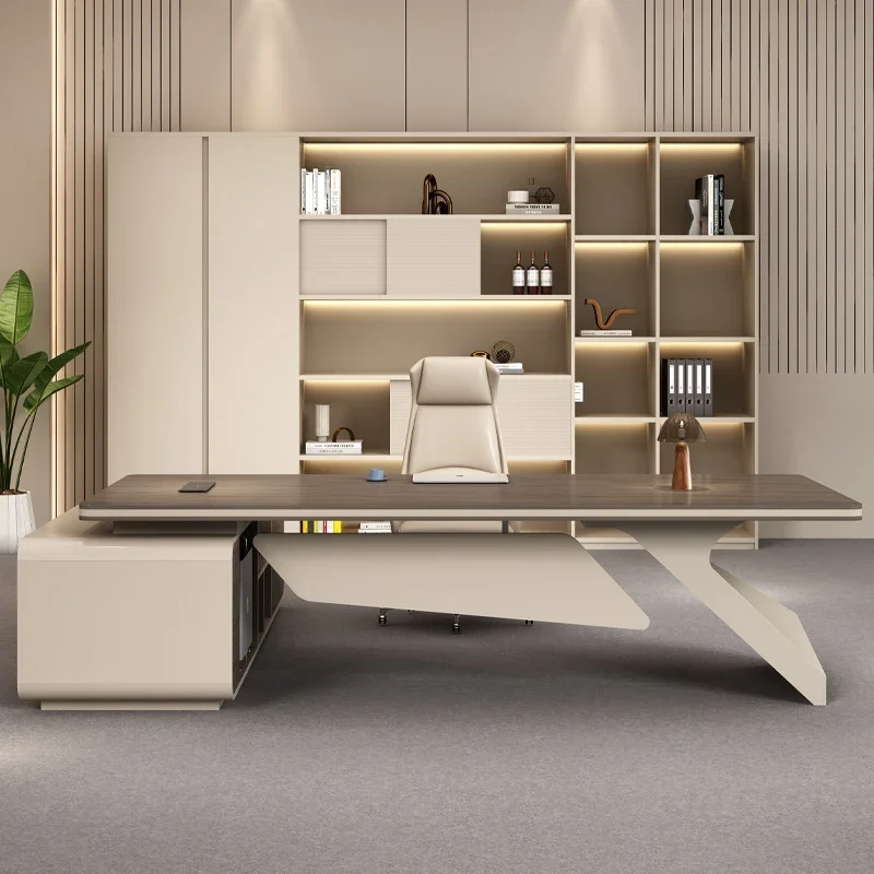 Office Furniture Plan - Escritorio de Oficina Ejecutivo con Almacenamiento,