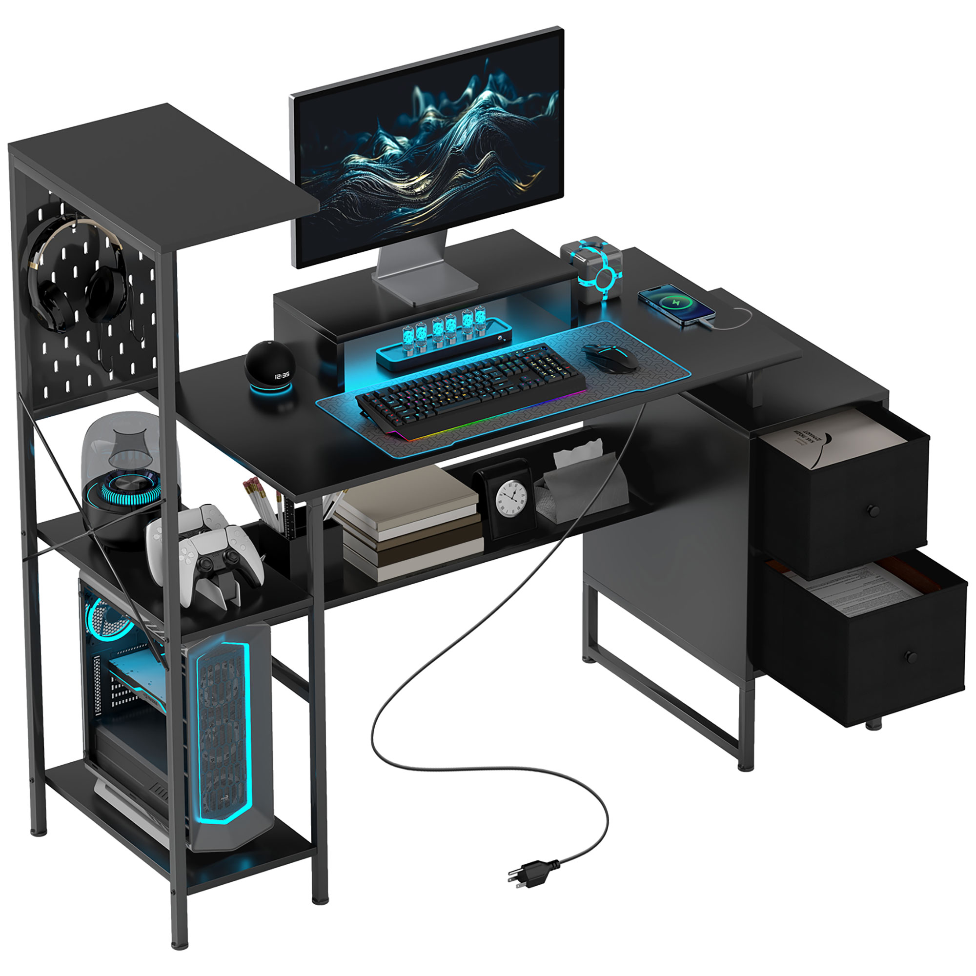 Office Furniture Plan - Escritorio para Juegos Homcom de 56