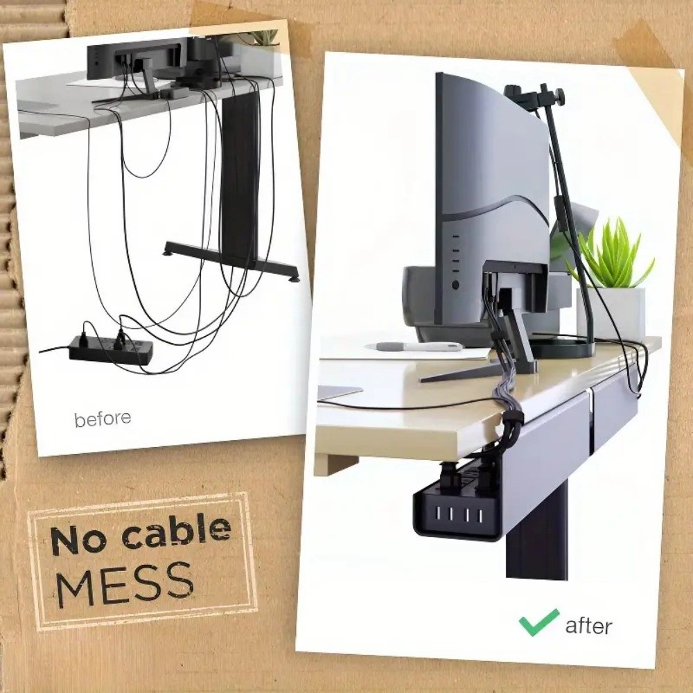 Cable Tray Under Desk - Bandeja Organizadora de Cables de PVC