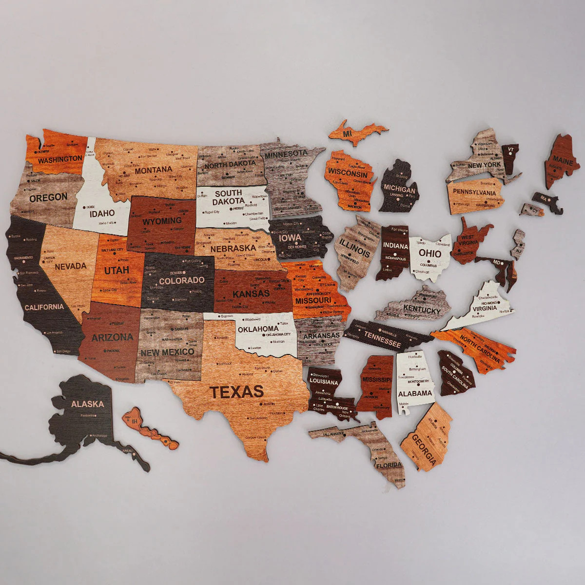 Office Furniture In Usa - 1 Uds. Mapa de madera rompecabezas