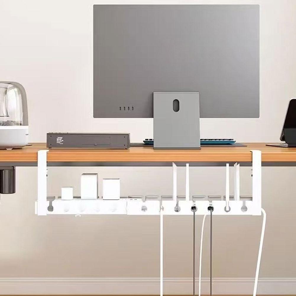 Cable Tray Under Desk - Estante de almacenamiento debajo de la