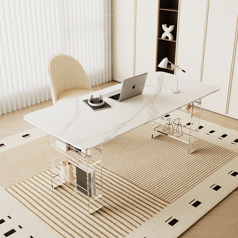 Office Furniture And Desks - Escritorio Nórdico de Piedra Sinterizada de