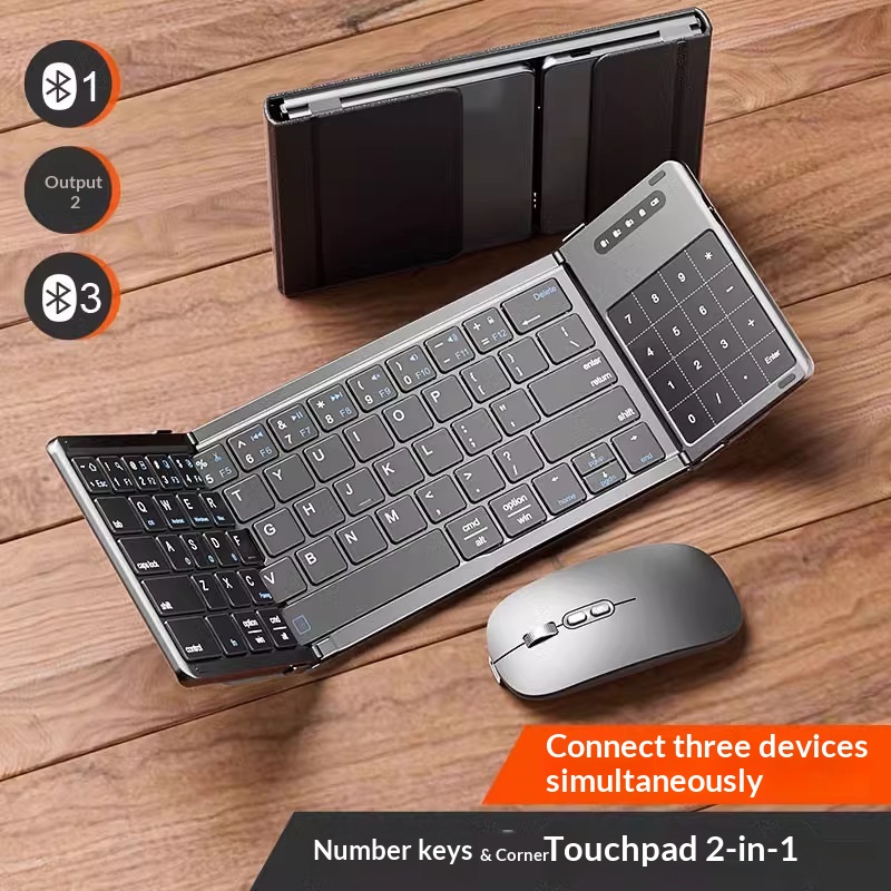 Adjustable Laptop Table - Teclado inalámbrico Bluetooth plegable Mengzu con