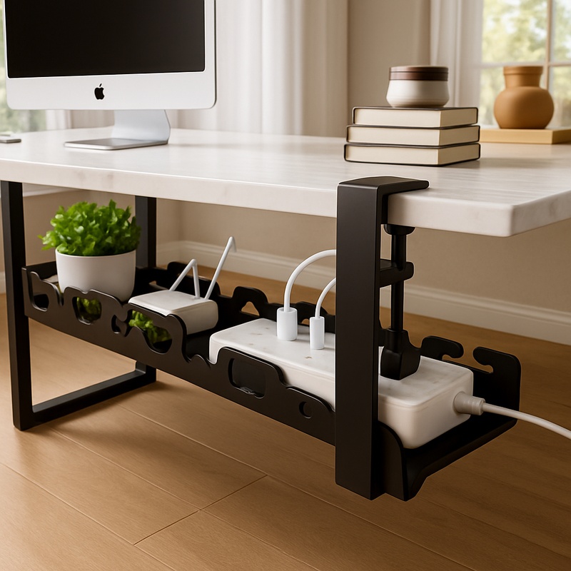 Bandeja Metálica para Cables D - Cable Tray Under Desk reseña y precio