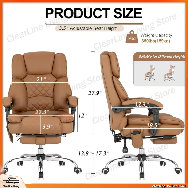 Silla de Oficina con Masaje y  - Office Footrest Cushion reseña y precio