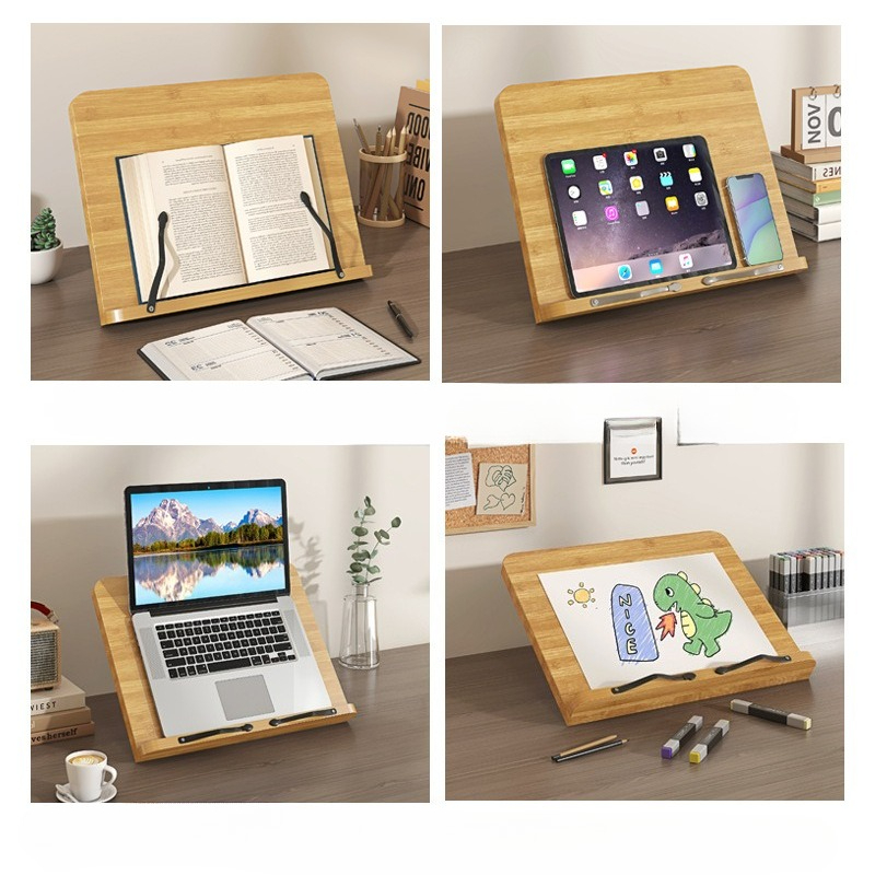 Soporte de Lectura de Madera,  - Adjustable Laptop Table reseña y precio