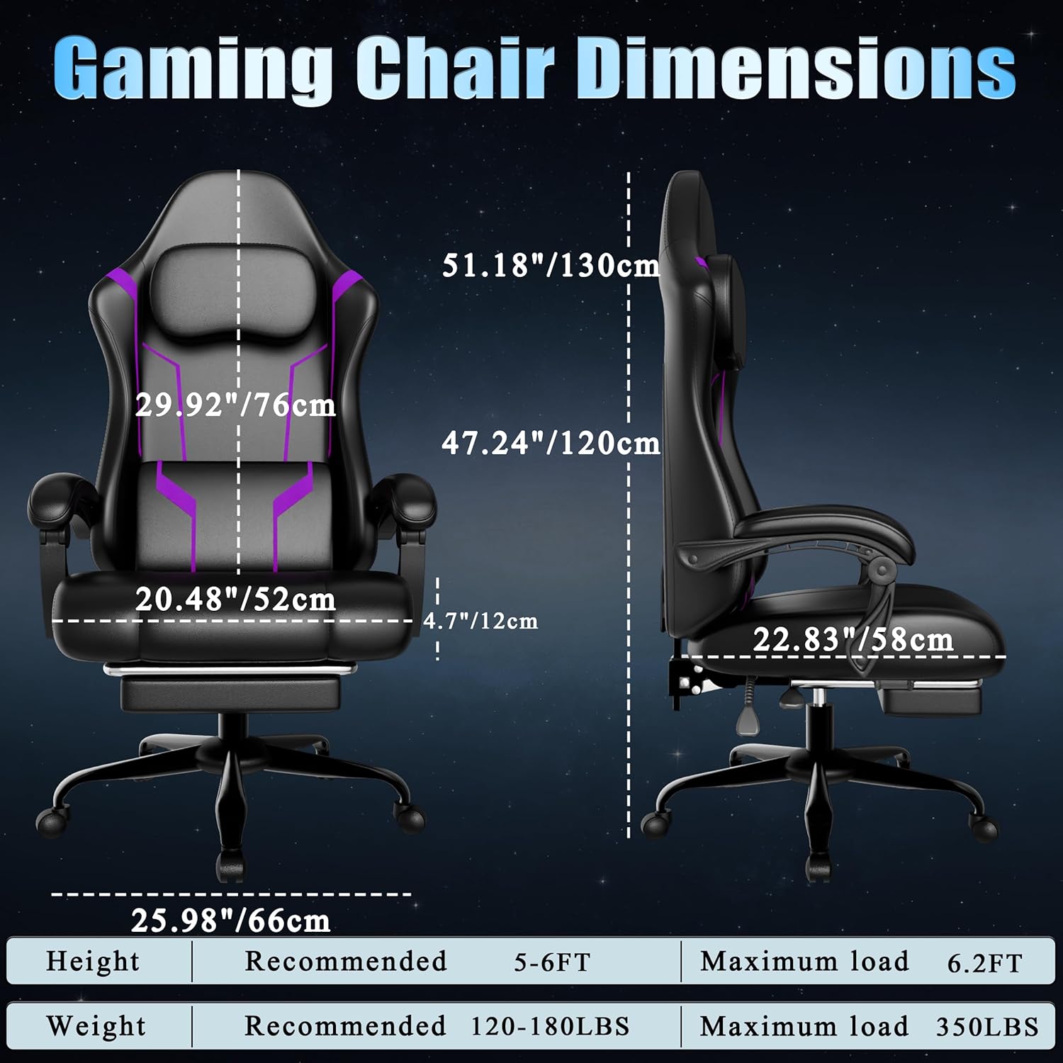 Silla de Juego Ergonómica con  - Office Footrest Cushion reseña y precio