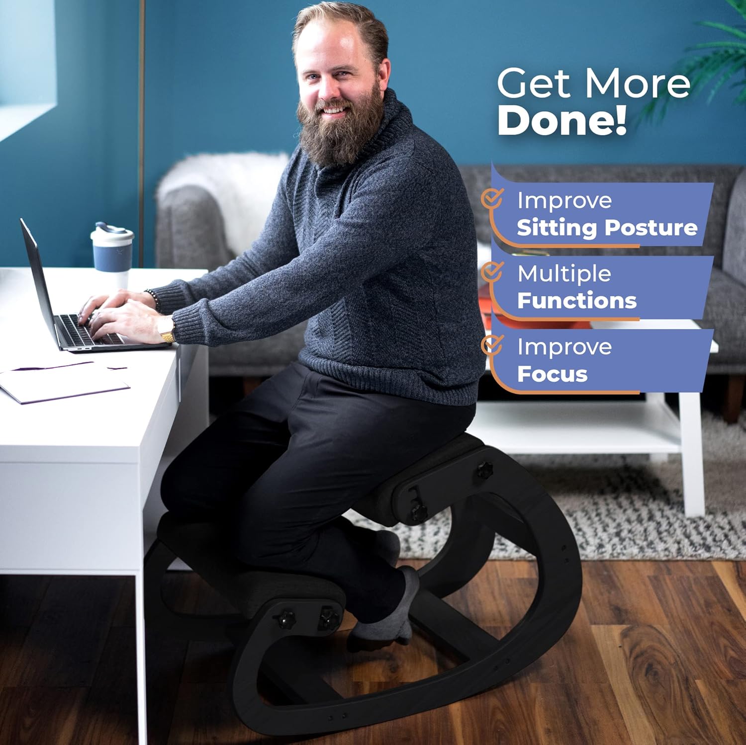 Silla ergonómica de madera par - Office Furniture And Desks reseña y precio