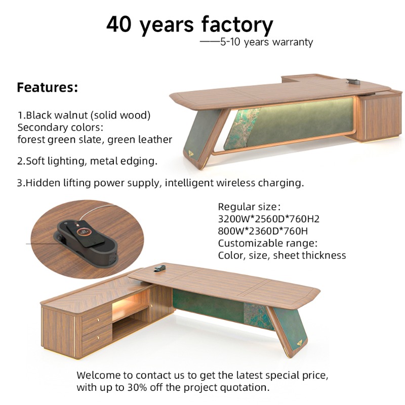 Escritorio Ejecutivo de Madera - Office Furniture Brands reseña y precio
