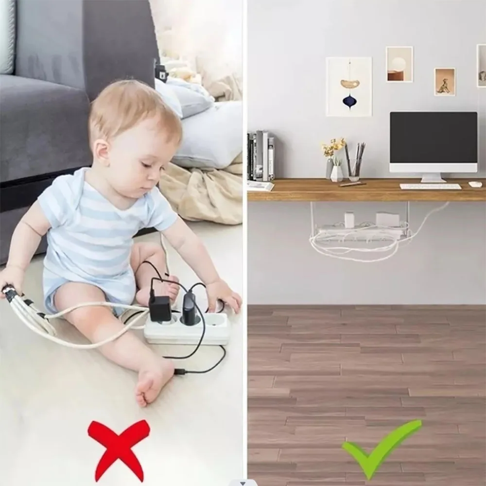 Bandeja Organizadora de Cables - Cable Tray Under Desk reseña y precio