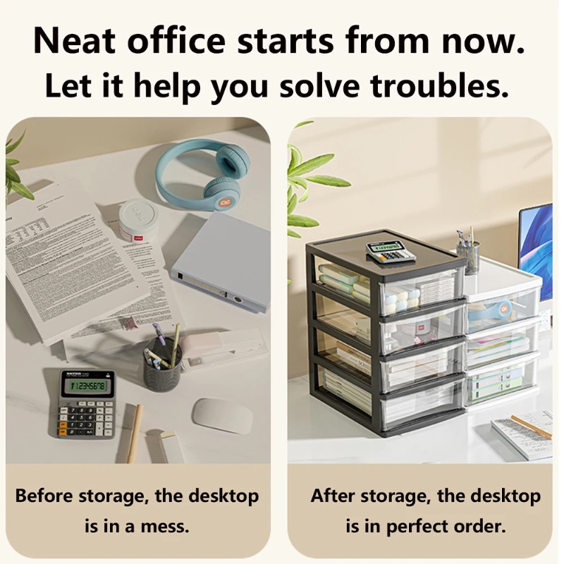 Caja de almacenamiento transpa - Office Furniture Ideas reseña y precio