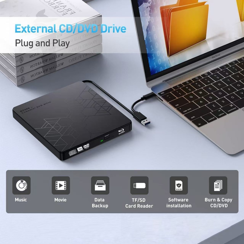 Unidad Blu-ray externa 5 en 1, - Adjustable Laptop Table reseña y precio