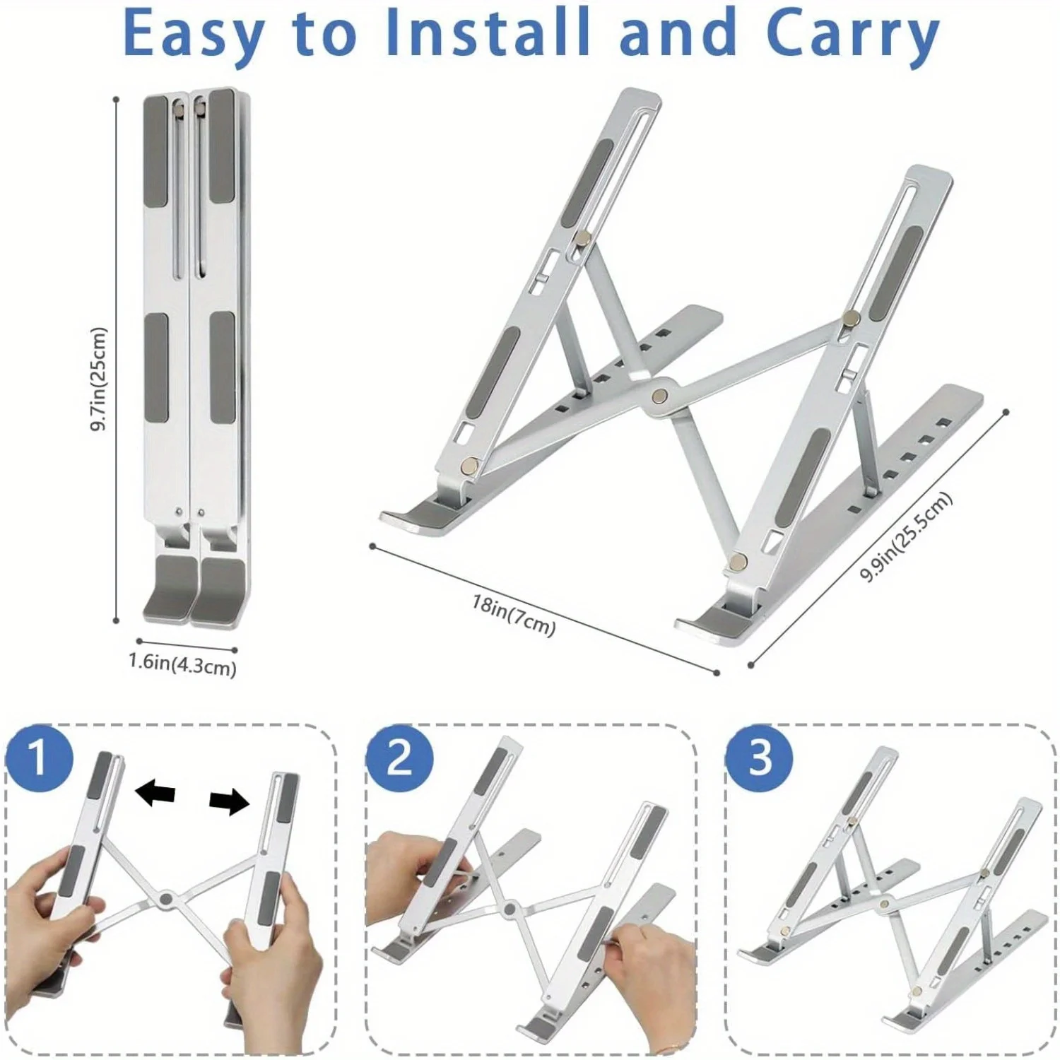 Soporte de aluminio ajustable  - Adjustable Laptop Table reseña y precio