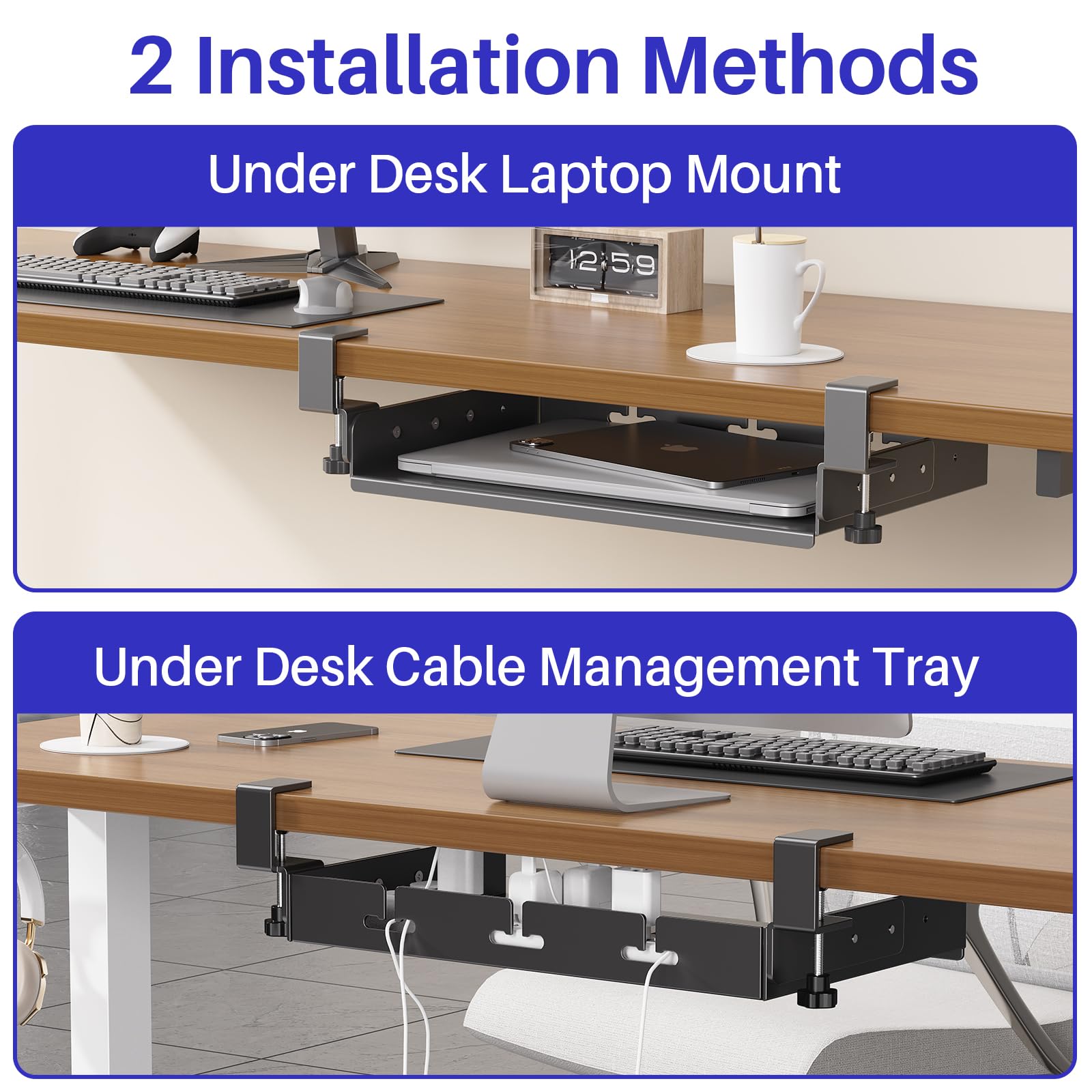 Soporte para Laptop Debajo del - Cable Tray Under Desk reseña y precio