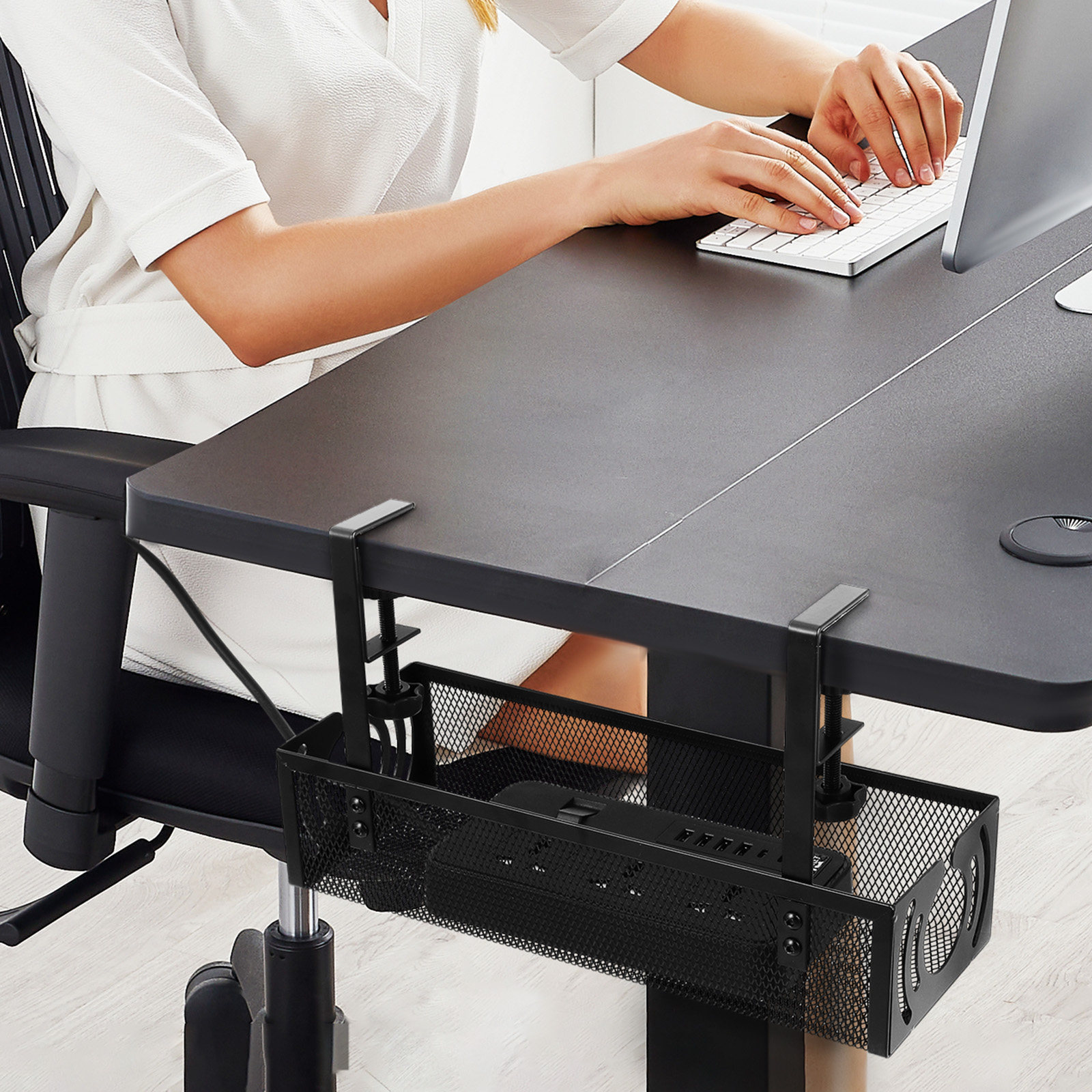 1 Juego de Organizador de Cabl - Cable Tray Under Desk reseña y precio