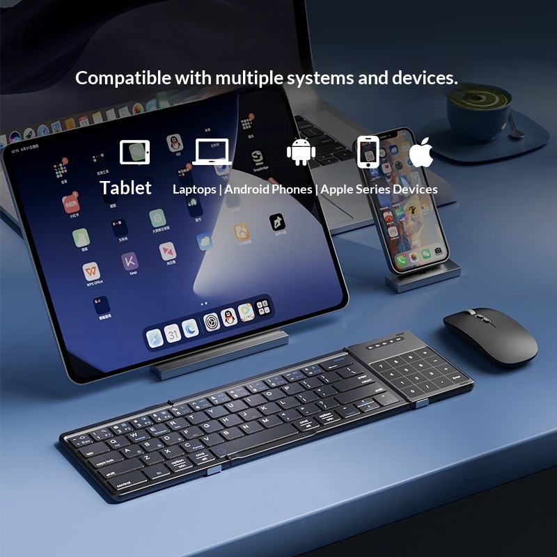 Teclado inalámbrico Bluetooth  - Adjustable Laptop Table reseña y precio