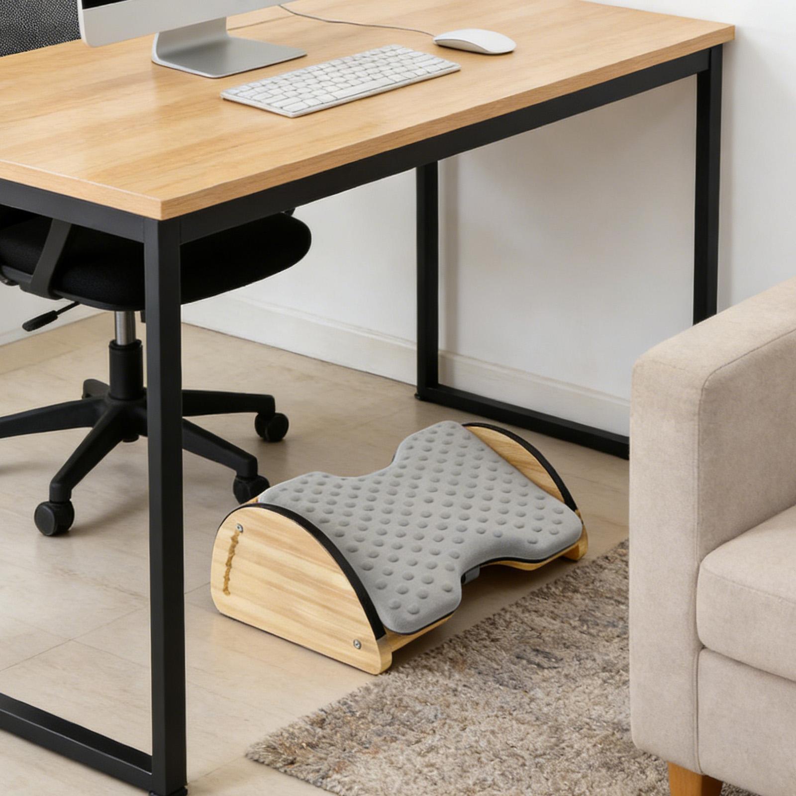 Reposapiés de Bambú Ajustable  - Office Footrest Cushion reseña y precio